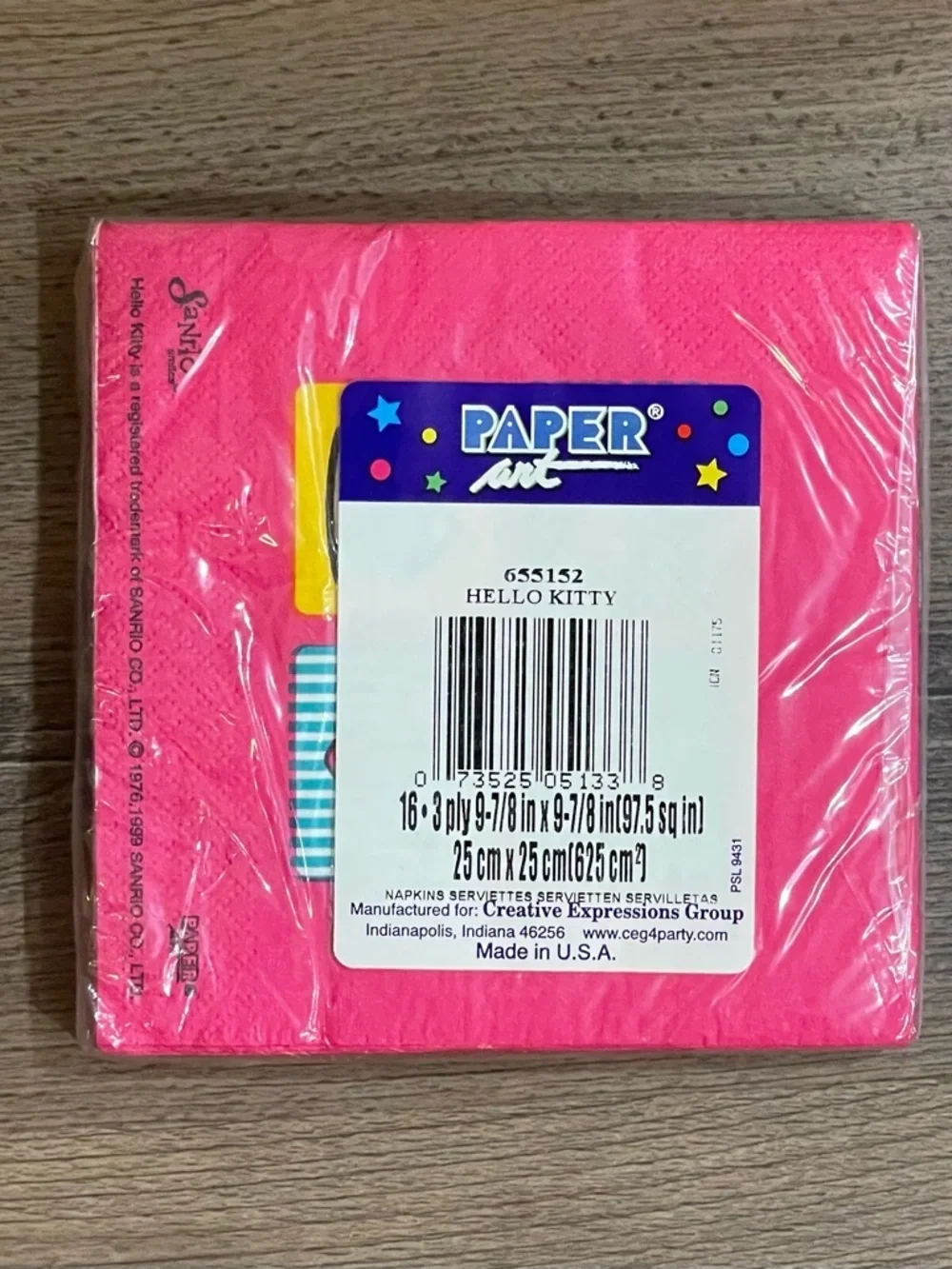 5 for $25! Hello Kitty Pink Party Napkins!
